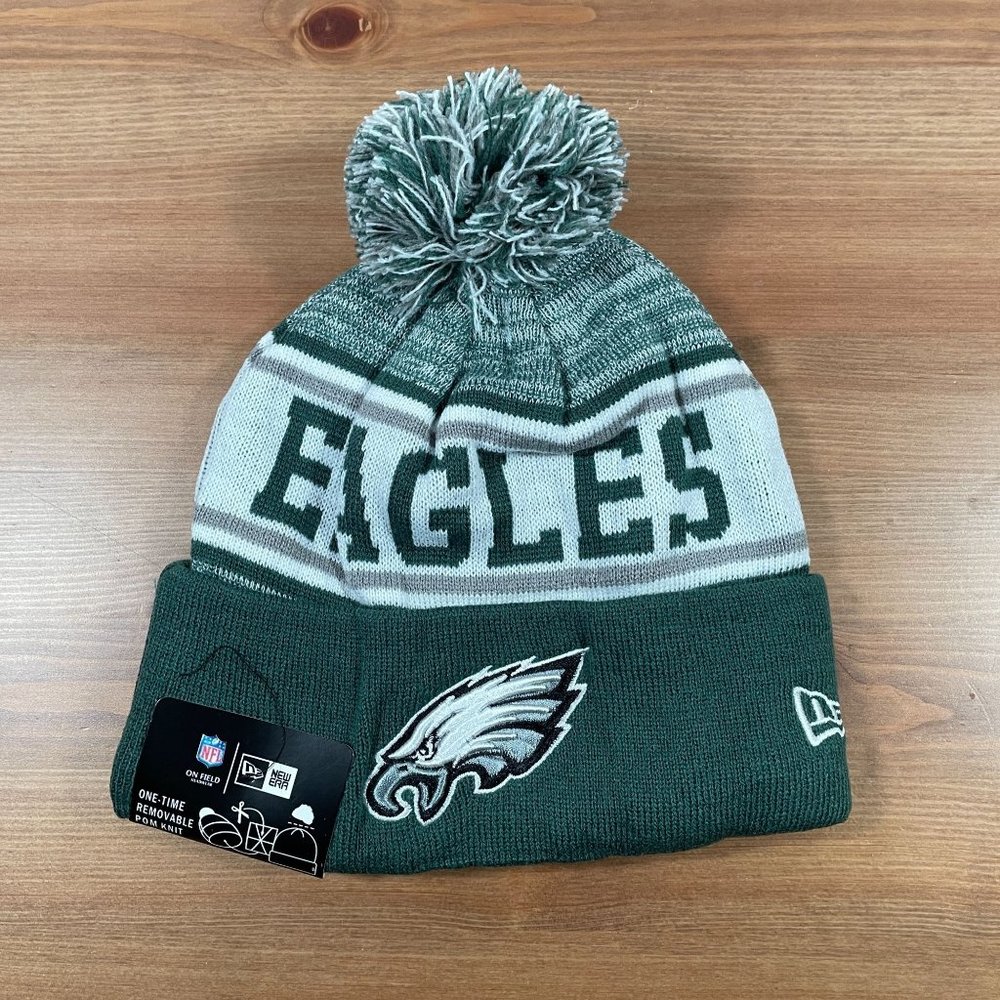 Philadelphia Eagles New Era NFL Sport Knit Pom Beanie Cap Hat New with Tags